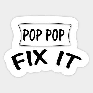 Pop Pop Sticker